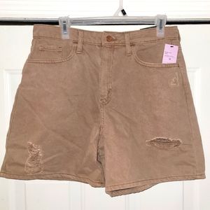 New Wild Fable Jean Shorts~Distressed~Brown~Size 8~Waist 29